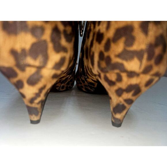 Circus Sam Edelman Sz 8 Leopard Print Womens Bootie Ankle Boots - Picture 7 of 11